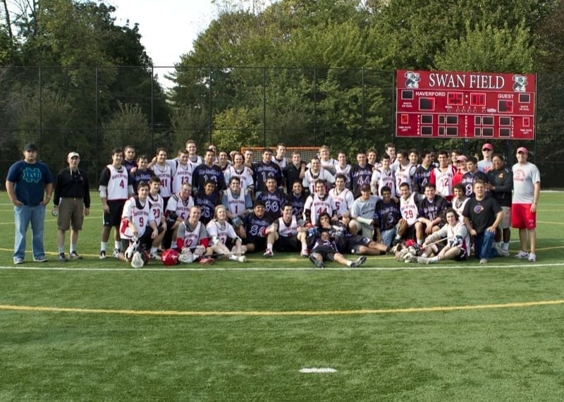 The Iroquois Lacrosse Team Visits Haverford