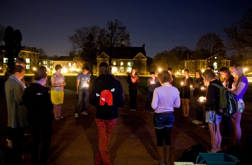 A Candlelight Vigil for Boston Bombing Victims