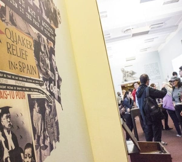 Students Discuss Peace and Pacifism At New Magill Exhibit Opening