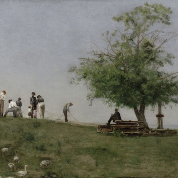 Thomas Eakins' "Mending the Net." The digital image is from the Philadelphia Museum of Art,