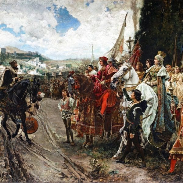 Padilla painting of The Capitulation of Granada