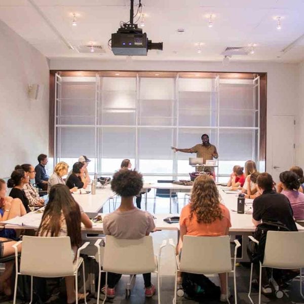 Michael Gillespie visits the "Theories of the Remix" class