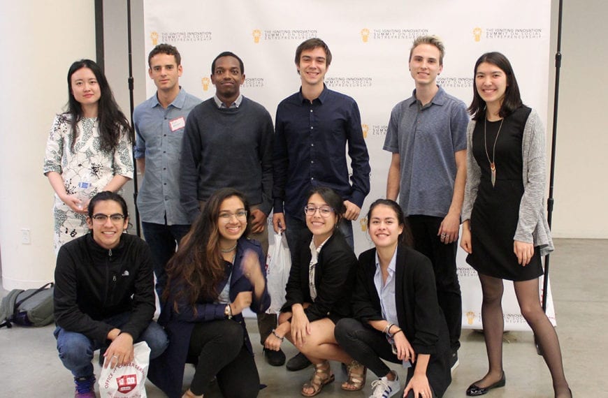 The Haverford delegation poses at the conference.