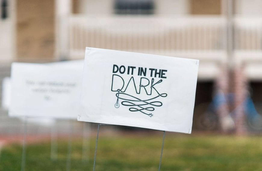 Do it in the Dark Does it Again