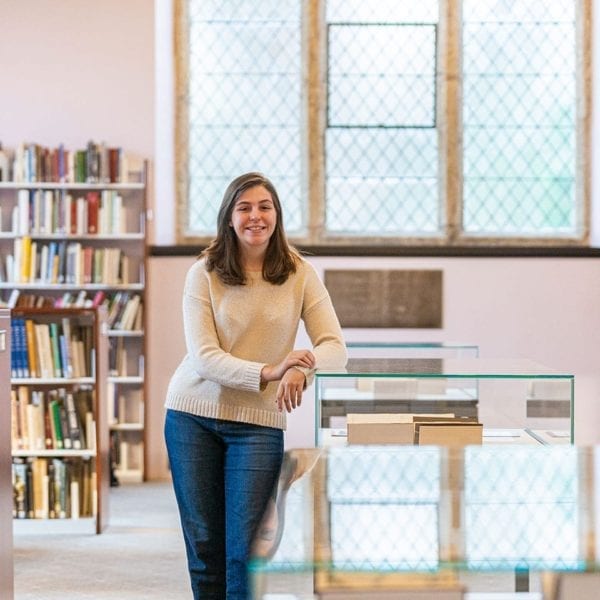 Hannah Kolzer ’22 and Lillian Sweeney ’23 Curate For Quaker and Special Collections