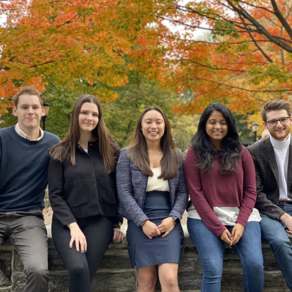 The club's leadership team poses in business casual dress