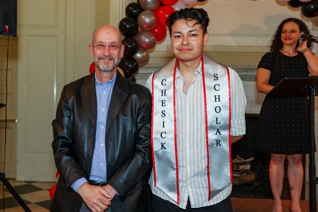 Jeff Tecosky-Feldman and Daniel Paredes with Christina Rose in the background