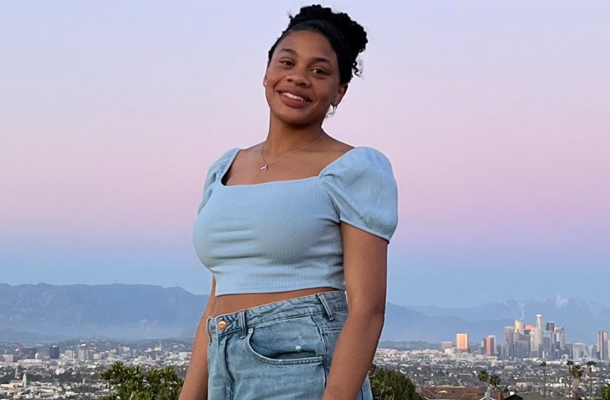 Zakiyyah smiles for the camera