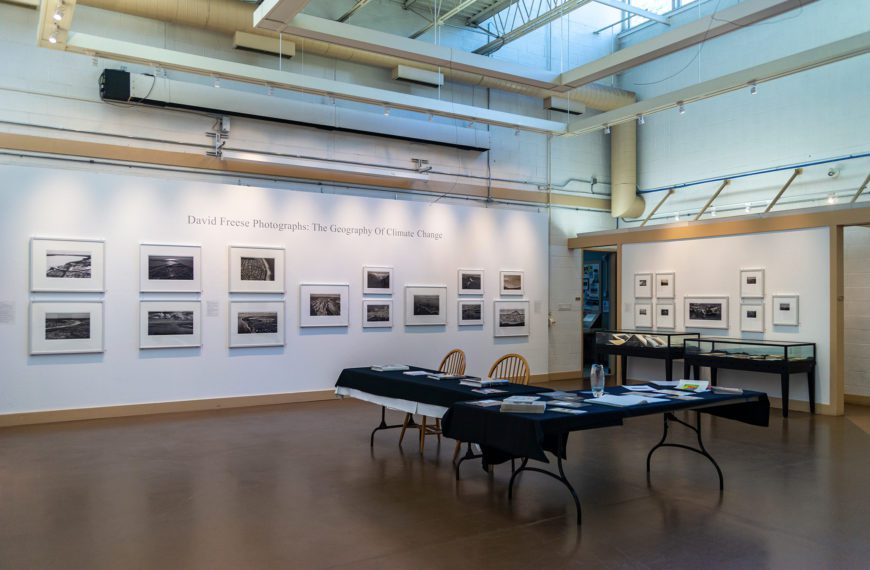 David Freese's photography exhibition in the Atrium Gallery of the Jane Lutnick Fine Arts Gallery.