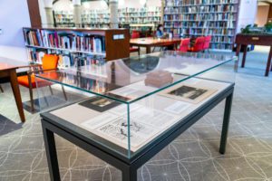 "In Perpetuity" is available for viewing in the Magill Wing of Lutnick Library. Photo by Patrick Montero.
