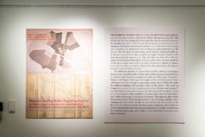 The intro text for the "Biopower: Reading Bodies, Regulating Practices" exhibit in the Lutnick Library.