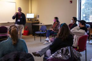 Participants listen during "Appreciating the Many Roles of Social Change." Photo by Anna Braun '26.