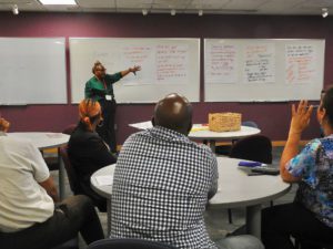 Attendees participate in activities at Take It Back: Reclaiming Our Stories at the 2023 THRIVE Conference. Photo by Abigail Trapp '26.