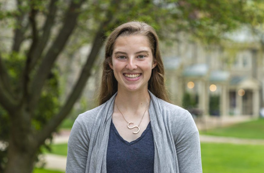 Portrait of Sam Silverman '23. Photo by Patrick Montero