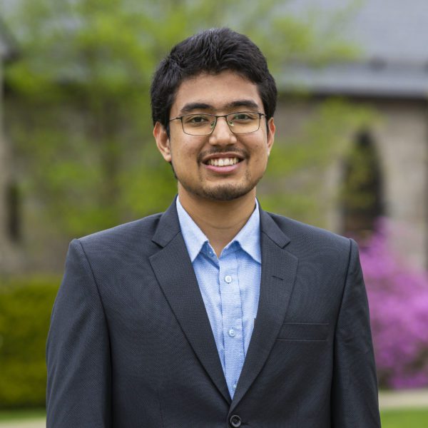 Portrait of Anubhav Sharma '23. Photo by Patrick Montero