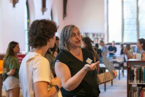 Two people talking_photo by Patrick Montero